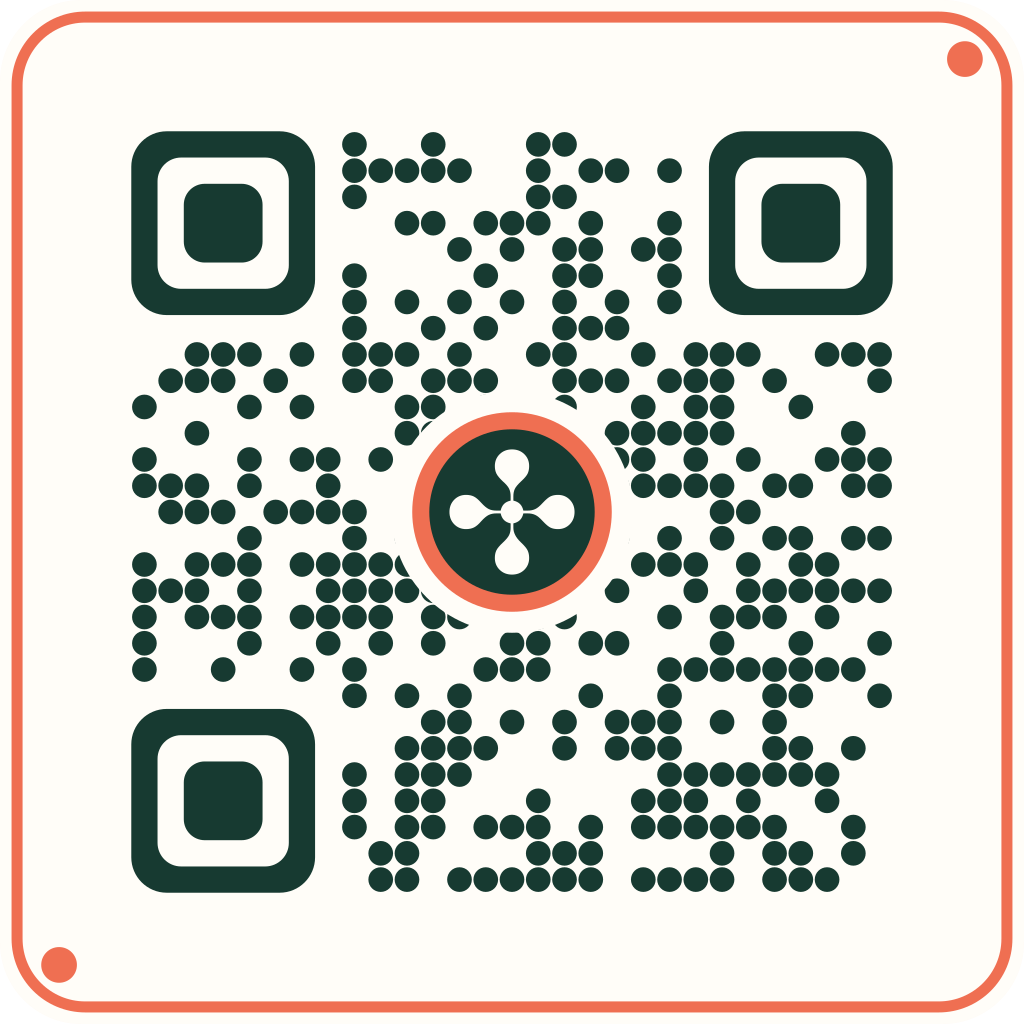 QR-код со ссылкой на приложение Листва